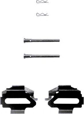 HELLA PAGID 8dz355202461 -  Комплектующие, колодки дискового тормоза